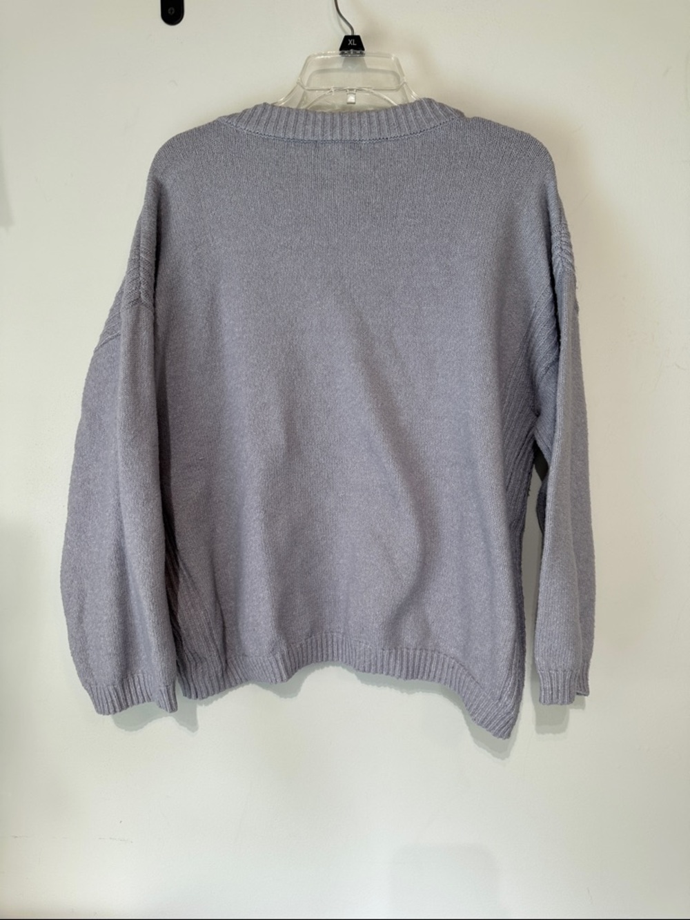 Lavender V-Neck Pullover Sweater - Picture 7 of 8